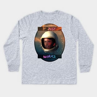 Todd Howard in Space just works Kids Long Sleeve T-Shirt